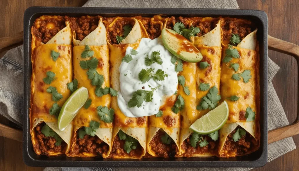 Sautéing chicken, beans, and corn for the Boulders Enchilada filling in a pan